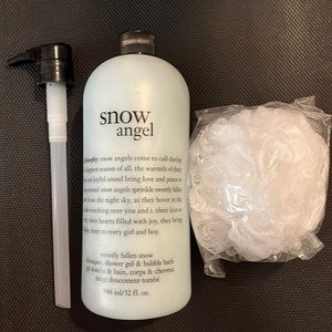 Philosophy Snow Angel Shampoo/ShowerGel & pouf